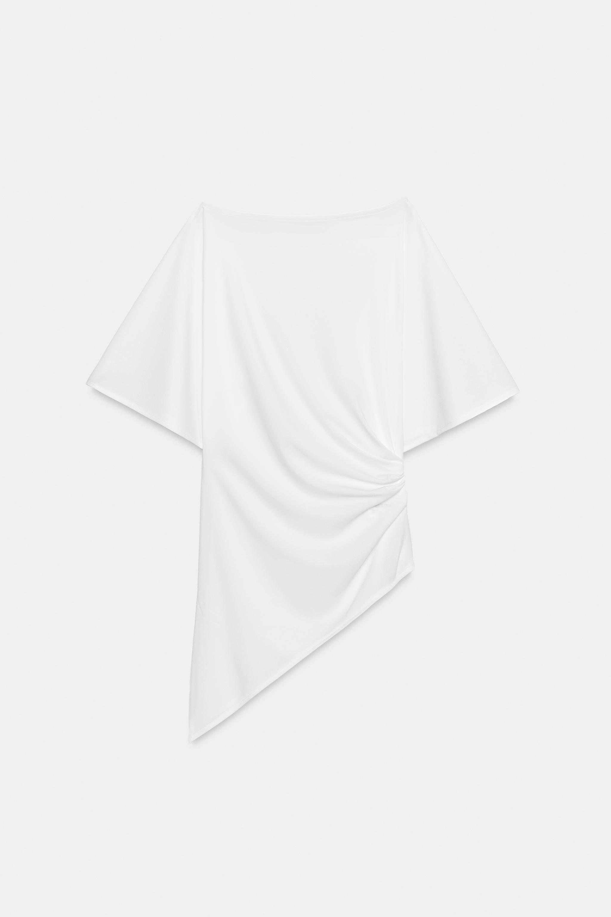 TOP DRAPÉ ASYMÉTRIQUE